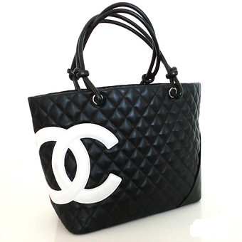 CHANEL シャネル カンボンライン コピー CH-BAG140  トートバッグ ブラック ホワイト